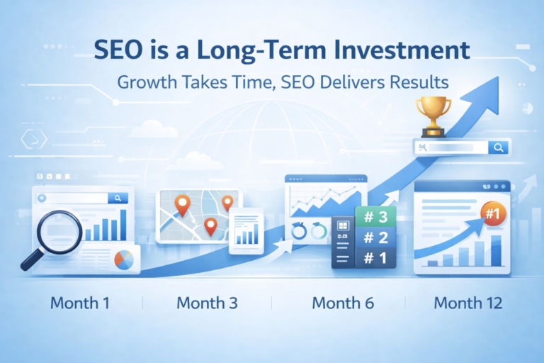 SEO growth timeline showing long-term ranking improvement by a Digital Marketing Expert in Wayanad
